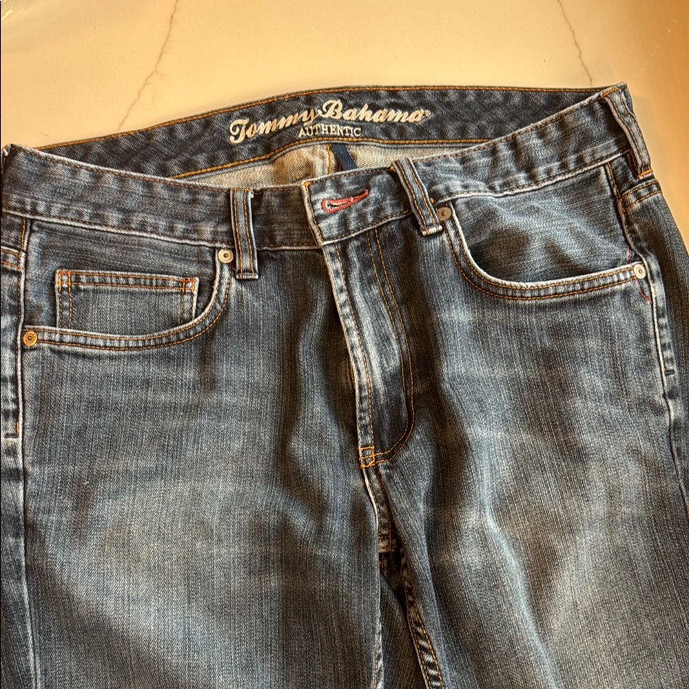 Tommy Bahama Blue Relaxed Jeans with Faded Indigo Shades